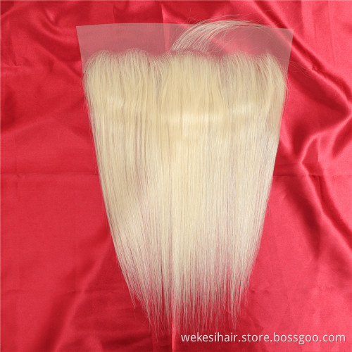 Wholesale 613 Blonde Hair Weave Bundles Virgin Brazilian Human Hair 613 Bundles With HD lace Frontal Closure